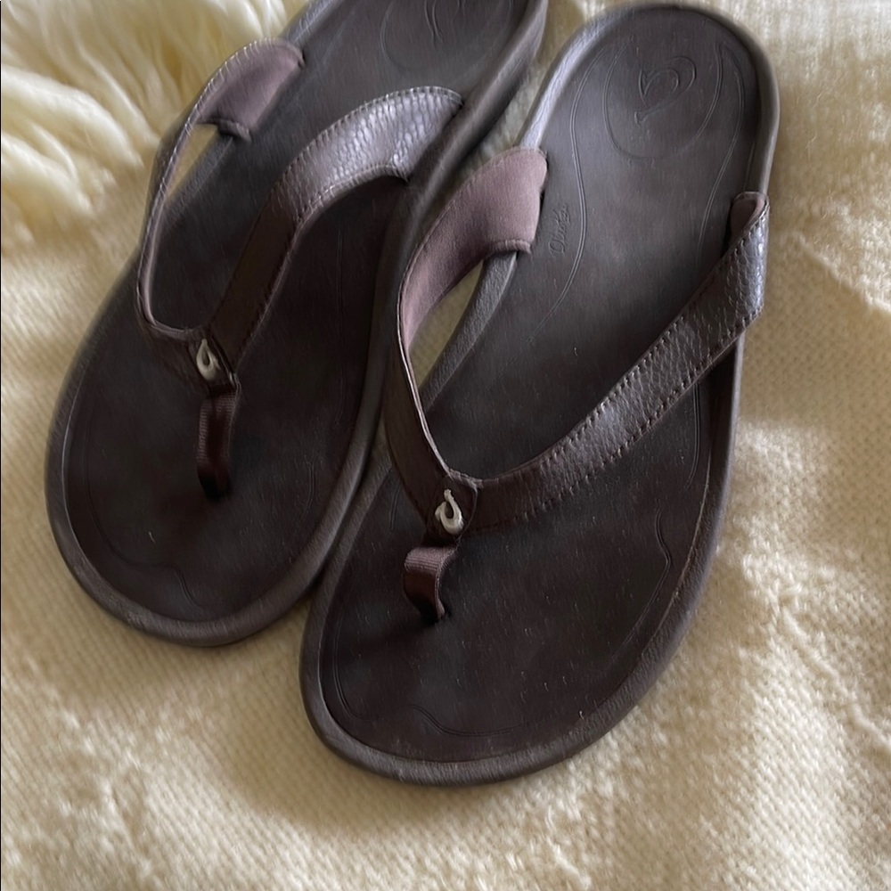 Brown Flip Flops